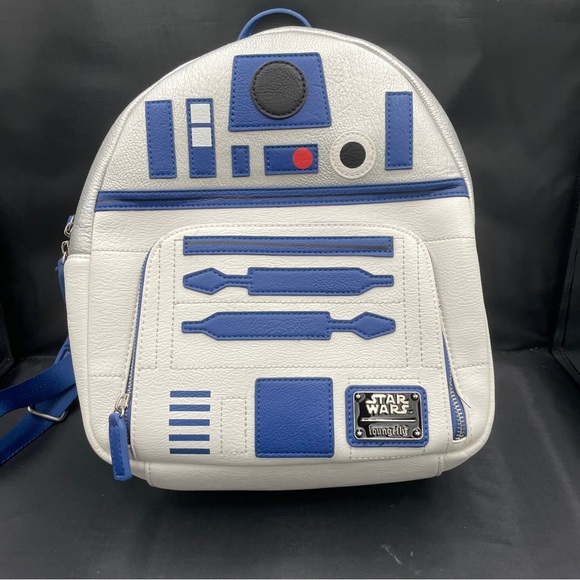 Loungefly R2-D2 White and Blue Backpack